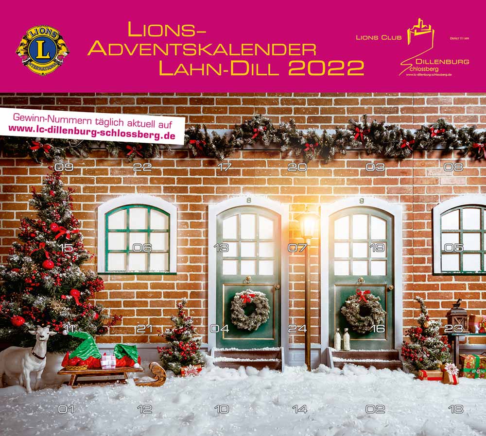Der Adventskalender 2022 des Lions Club Dillenburg Schlossberg